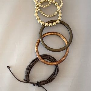 Set of six bracelets